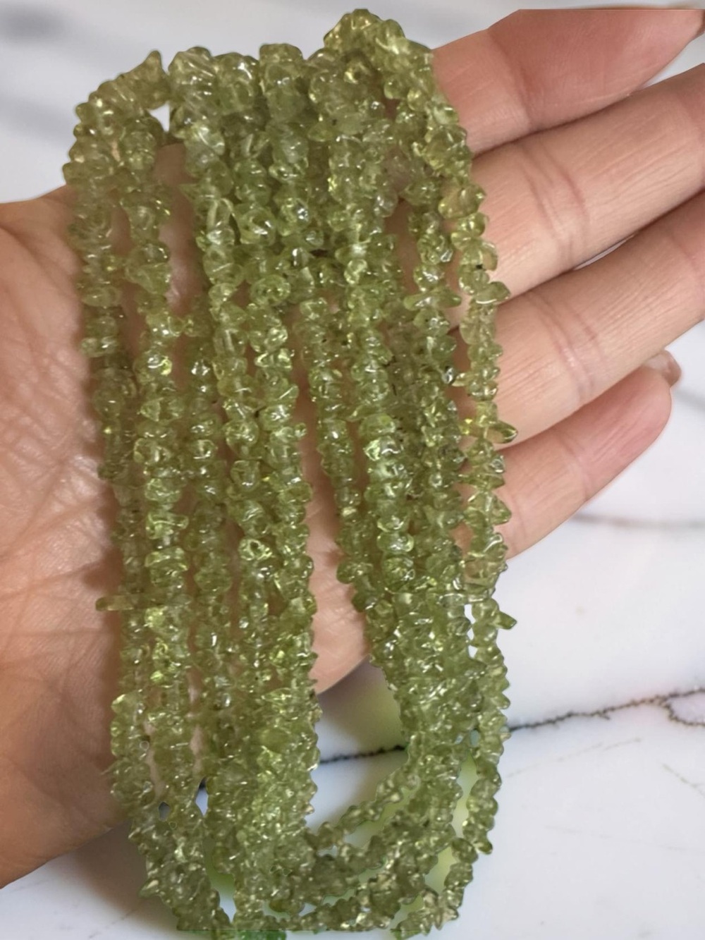 Silpada Multi-Strand Peridot Gemstone Necklace - Picture 4 of 4